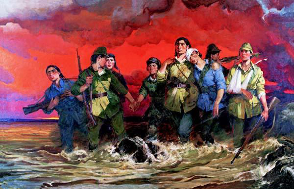 《中华儿女——八女投江》 全山石 192×300cm 1989